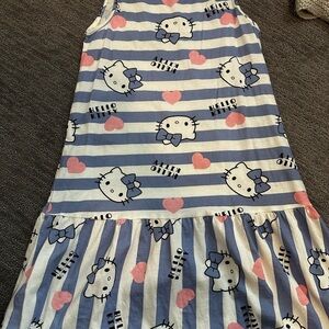 Hello Kitty Striped Sleeveless Dress